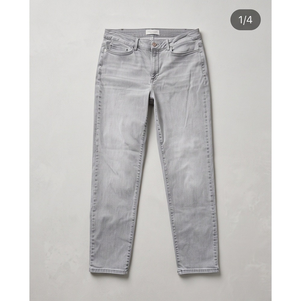 J. Jill 16R Denim Boyfriend Straight Leg Jeans Gray Size 16 Regular Neutral